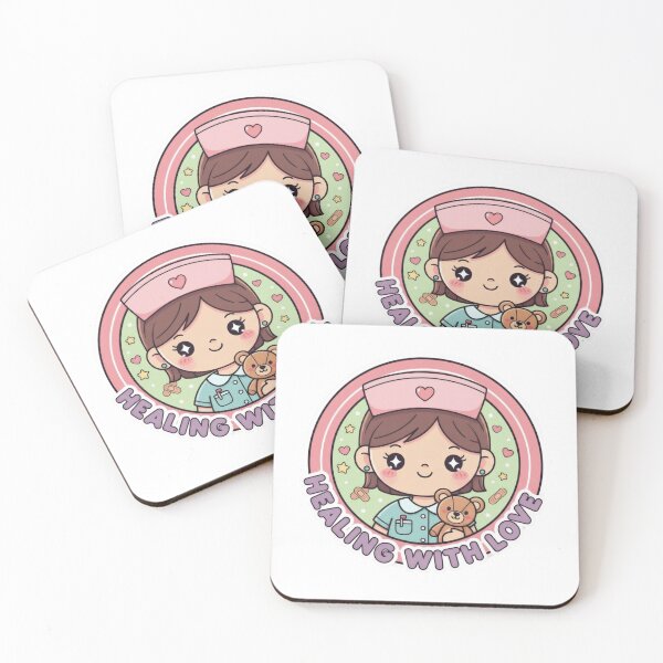 Item preview,  Healing With Love – Cute Pediatric Nurse Sticker designed and sold by Illustrated Faith.