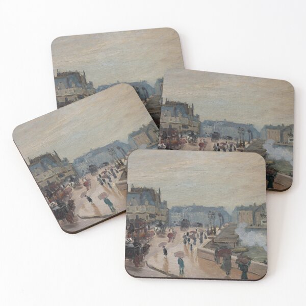 Item preview, The Pont Neuf by Claude Monet: Misty Paris Impressionist Cityscape Poster designed and sold by artofuniverse.