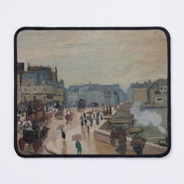 Item preview, The Pont Neuf by Claude Monet: Misty Paris Impressionist Cityscape Poster designed and sold by artofuniverse.