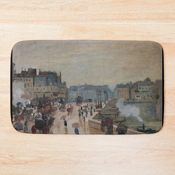 Item preview, The Pont Neuf by Claude Monet: Misty Paris Impressionist Cityscape Poster designed and sold by artofuniverse.