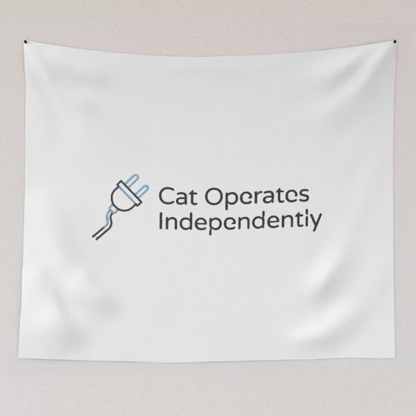 Item preview, Cat Operates Independently – Funny Cat Owner Shirt designed and sold by Mafmoh.