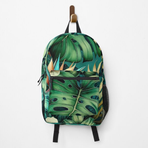 Item preview, Dark Emerald Jungle Wall Art - Moody Tropical Foliage Print - Deep Green Monstera Leaf Pattern - Luxury Exotic Nature Decor designed and sold by casaloomaria.