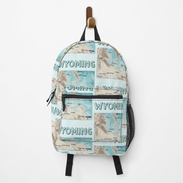 Item preview, Wyoming State Topographic Map - Vintage Style designed and sold by mashmosh.