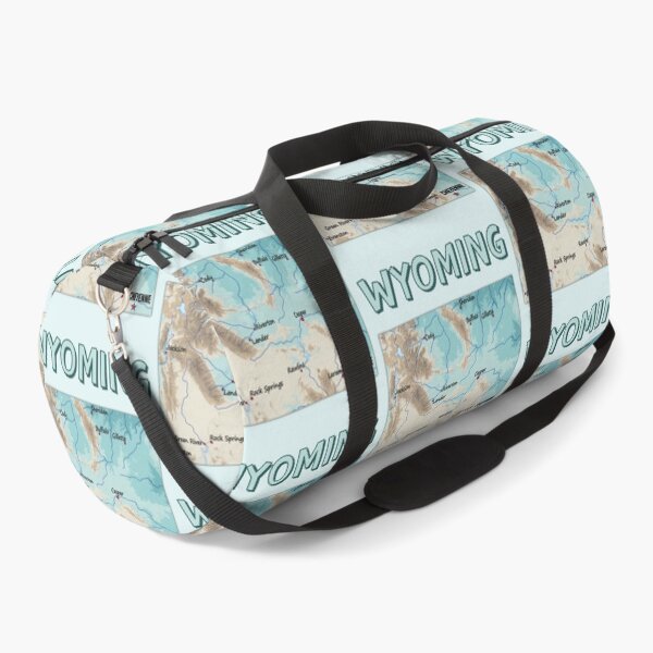 Item preview, Wyoming State Topographic Map - Vintage Style designed and sold by mashmosh.