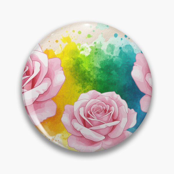 Item preview, Watercolor Roses and Splashes designed and sold by Modern-Tropical.