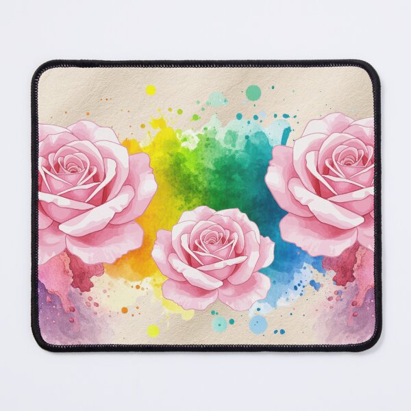 Item preview, Watercolor Roses and Splashes designed and sold by Modern-Tropical.