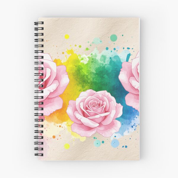 Item preview, Watercolor Roses and Splashes designed and sold by Modern-Tropical.