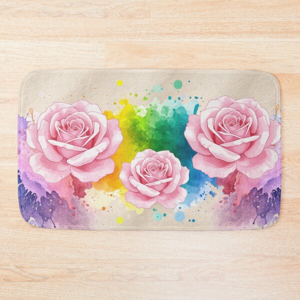 Item preview, Watercolor Roses and Splashes designed and sold by Modern-Tropical.
