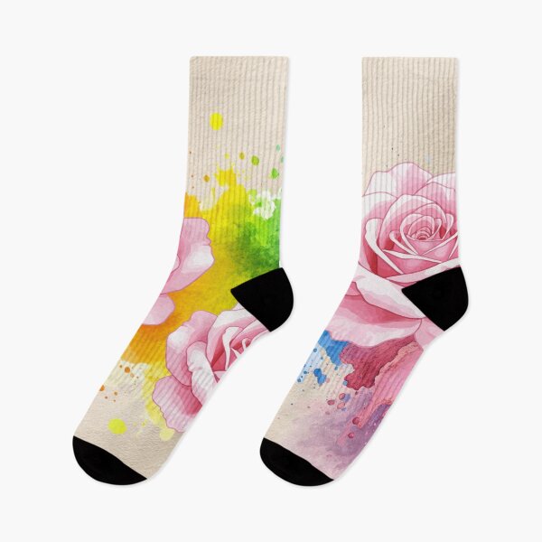Item preview, Watercolor Roses and Splashes designed and sold by Modern-Tropical.