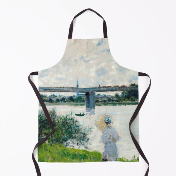 Item preview, The Promenade With the Railroad Bridge Argenteuil by Claude Monet: Impressionist River Scene designed and sold by artofuniverse.