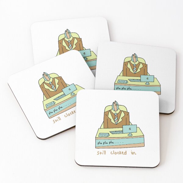 Item preview, Still Clocked In Funny Office Boss Cartoon designed and sold by Baby-Care.
