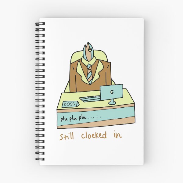 Item preview, Still Clocked In Funny Office Boss Cartoon designed and sold by Baby-Care.