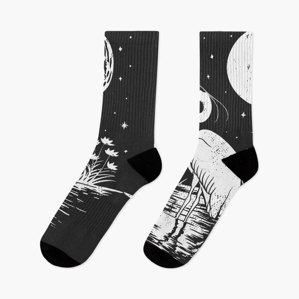 Item preview, Great Blue Heron Lake Moonlit Wetland Bird  designed and sold by Y-Vibes.
