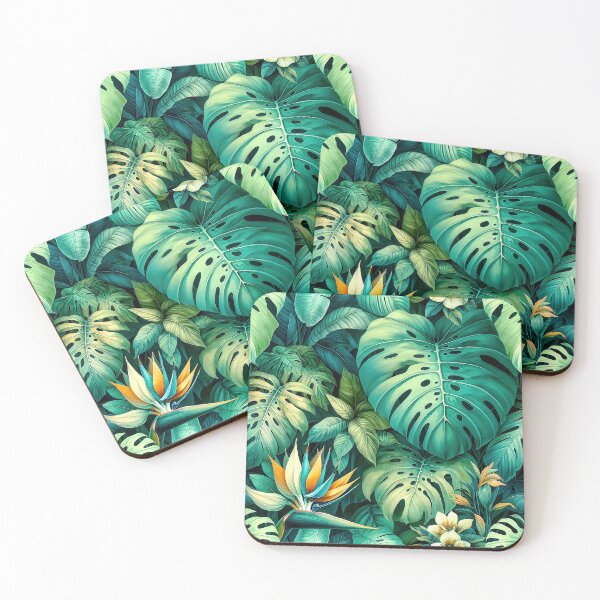Item preview, Zen Botanical Wall Art - Calming Tropical Leaf Pattern - Refreshing Nature Wall Decor for Wellness Space - Serene Greenery Print designed and sold by casaloomaria.