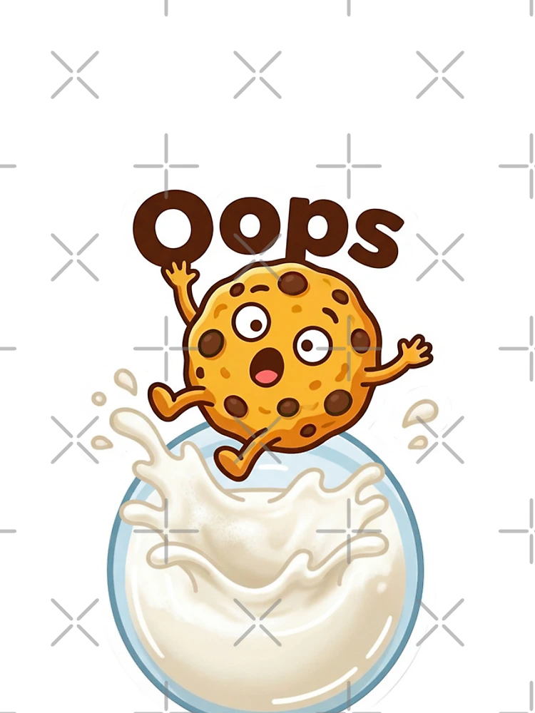 Thumbnail 4 of 4, iPhone Case, Oops Cookies Falling Into Milk designed and sold by RamboDesign.