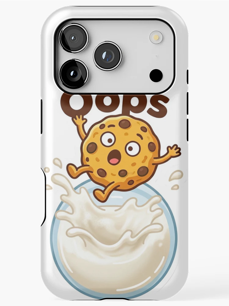 Thumbnail 1 of 4, iPhone Case, Oops Cookies Falling Into Milk designed and sold by RamboDesign.