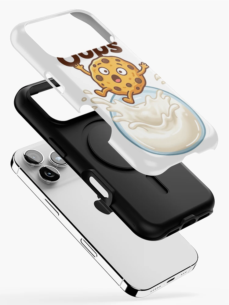 Thumbnail 2 of 4, iPhone Case, Oops Cookies Falling Into Milk designed and sold by RamboDesign.