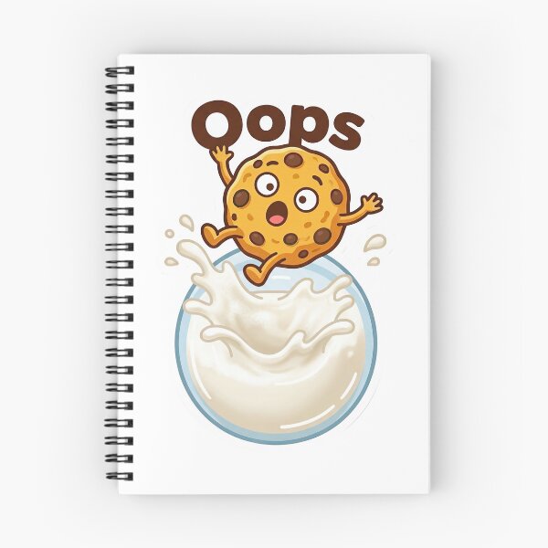 Item preview, Oops Cookies Ilustración Cómica Leche designed and sold by RamboDesign.