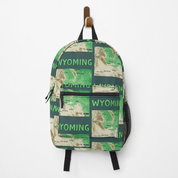 Item preview, Wyoming State Map - Artistic Topographic Style designed and sold by mashmosh.