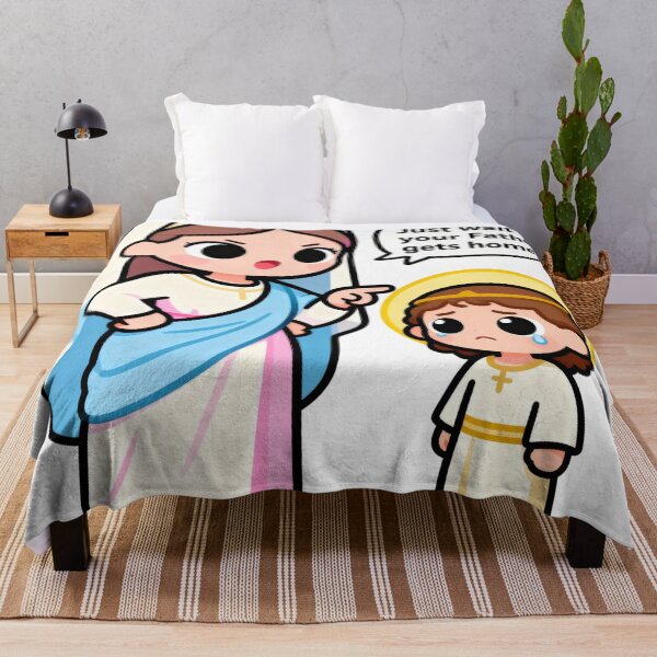 Item preview, Funny Religious Cartoon Illustration designed and sold by AnInfiniteInkwell.