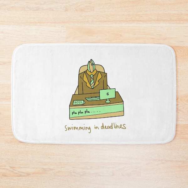 Item preview, Swimming in Deadlines Funny Office Boss Cartoon designed and sold by Baby-Care.