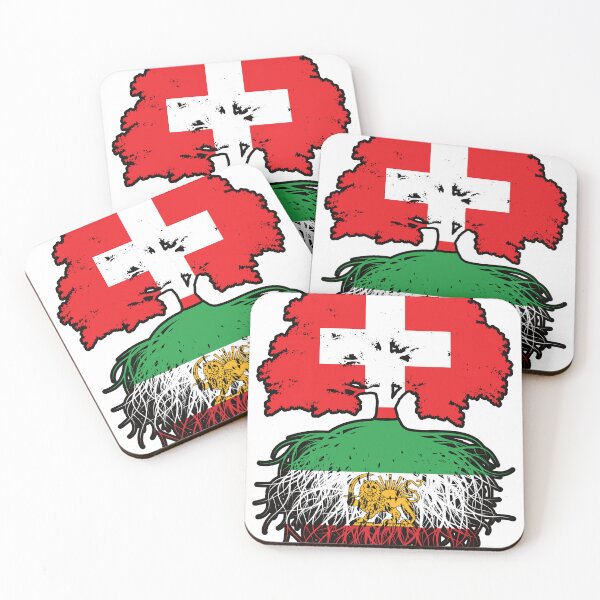 Item preview, Swiss Grown, Iranian Roots – Lion and Sun Heritage Design designed and sold by FlagX.