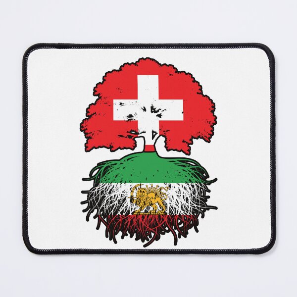 Item preview, Swiss Grown, Iranian Roots – Lion and Sun Heritage Design designed and sold by FlagX.