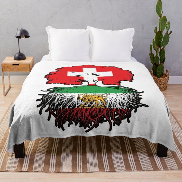 Item preview, Swiss Grown, Iranian Roots – Lion and Sun Heritage Design designed and sold by FlagX.