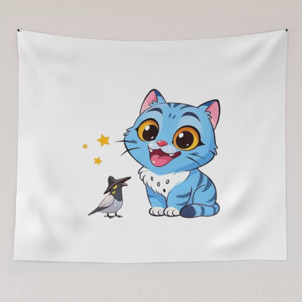 Item preview, chibi tiger and bird designed and sold by thelovedread.