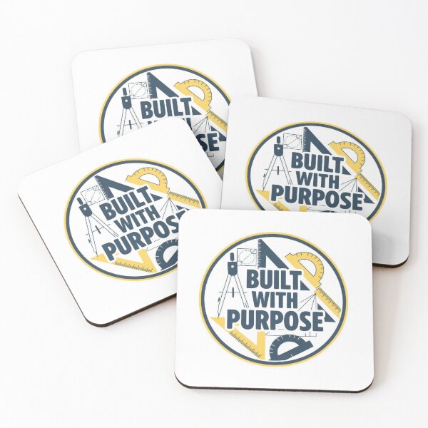Item preview, Built With Purpose – Engineer Faith Sticker Design designed and sold by Illustrated Faith.