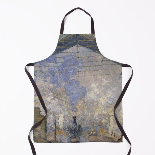 Item preview, The Saint Lazare Station by Claude Monet: Impressionist Paris Train Station Poster designed and sold by artofuniverse.