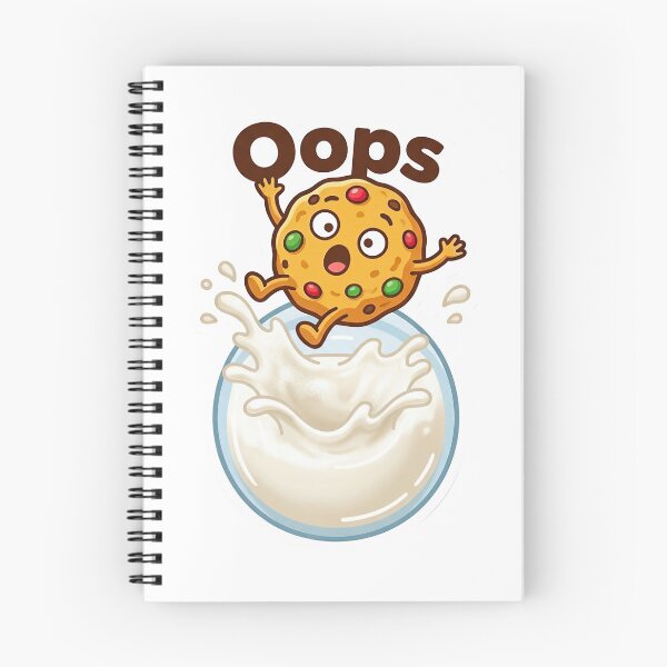 Item preview, Copie de Oops Cookies Ilustración Cómica Leche designed and sold by RamboDesign.