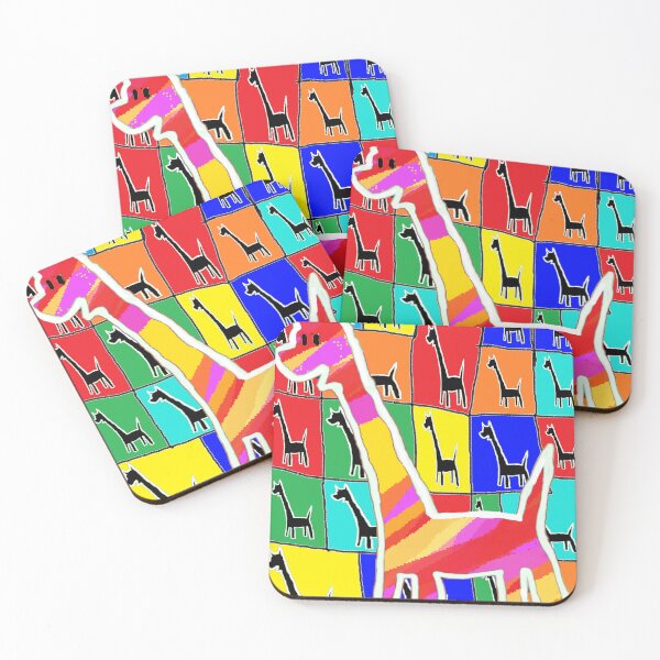 Item preview, Rainbow Giraffe Pop Art 789 designed and sold by LowEndGraphics.