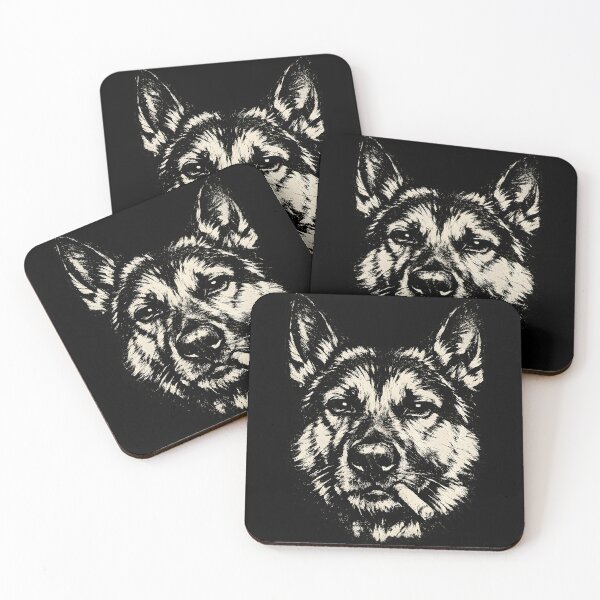Item preview, Dog Smoking Cigarette Funny German Shepherd Meme designed and sold by Aesthetic-Avenue.