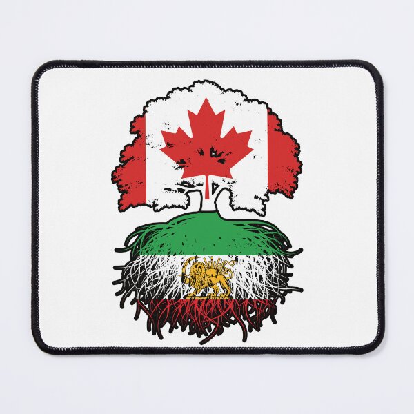 Item preview, Canadian Grown, Iranian Roots – Lion and Sun Heritage Design designed and sold by FlagX.