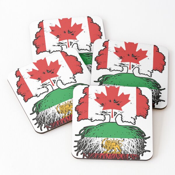 Item preview, Canadian Grown, Iranian Roots – Lion and Sun Heritage Design designed and sold by FlagX.