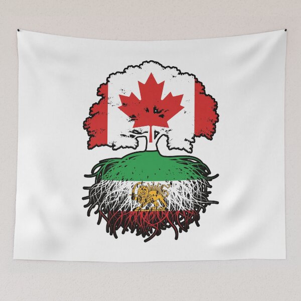 Item preview, Canadian Grown, Iranian Roots – Lion and Sun Heritage Design designed and sold by FlagX.