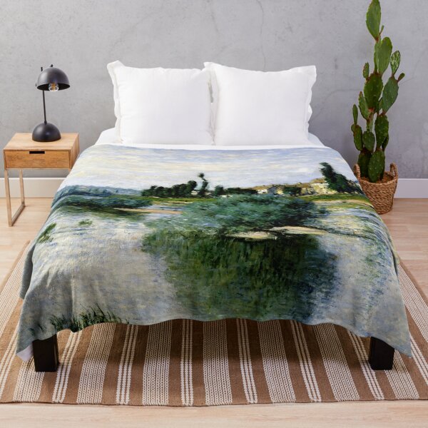 Item preview, The Seine at Lavacourt by Claude Monet: Tranquil Impressionist River Landscape designed and sold by artofuniverse.