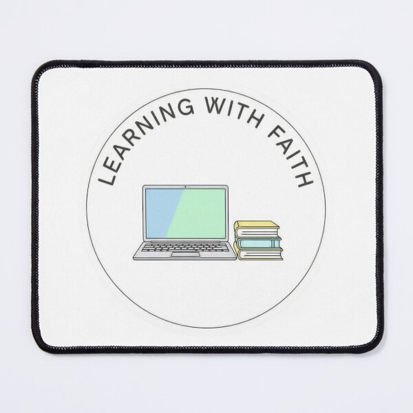 Item preview, Learning With Faith – Tech Student Christian Sticker designed and sold by Illustrated Faith.