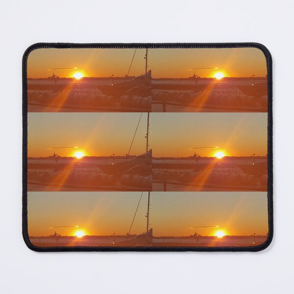 Item preview, Hudson River Sunset Photography Card Prints Stickers Yellow Orange NYC Photo Wall Art Design Redbubble Shop designed and sold by Saritas Boutique Shop.