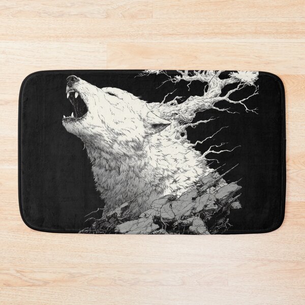 Item preview, White Howling Wolf designed and sold by NicolasGlowArt.