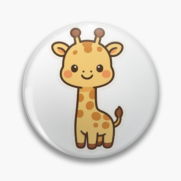 Artikelvorschau, Aesthetic Cheerful Giraffe baby Sticker entworfen und verkauft von StickMint.