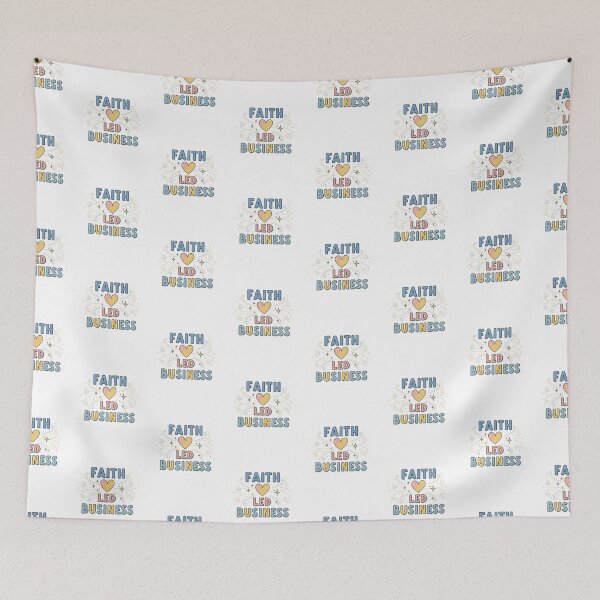 Item preview, Faith Led Business – Christian Entrepreneur Sticker designed and sold by Illustrated Faith.