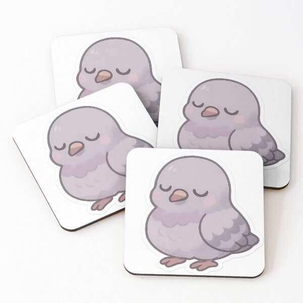 Item preview, Cozy Sleepy Pigeon Sticker designed and sold by StickMint.
