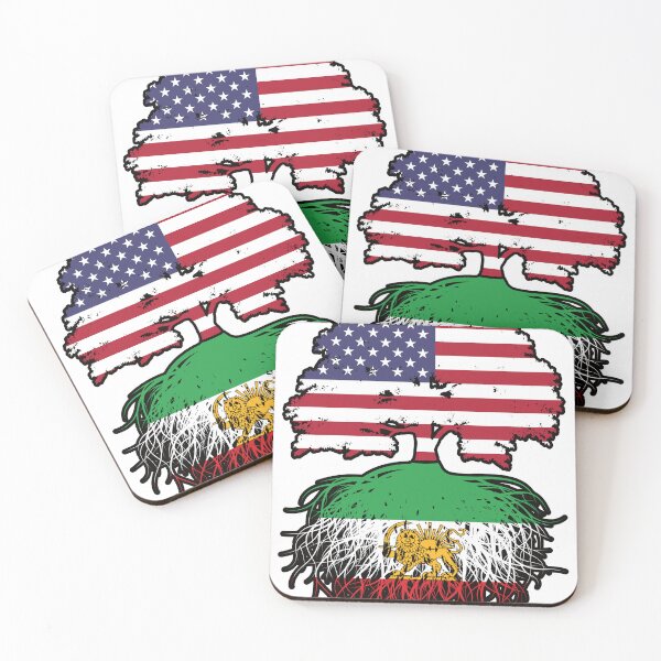 Item preview, American Grown, Iranian Roots – Lion and Sun Heritage Design designed and sold by FlagX.