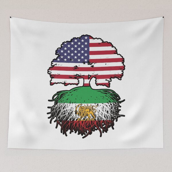 Item preview, American Grown, Iranian Roots – Lion and Sun Heritage Design designed and sold by FlagX.