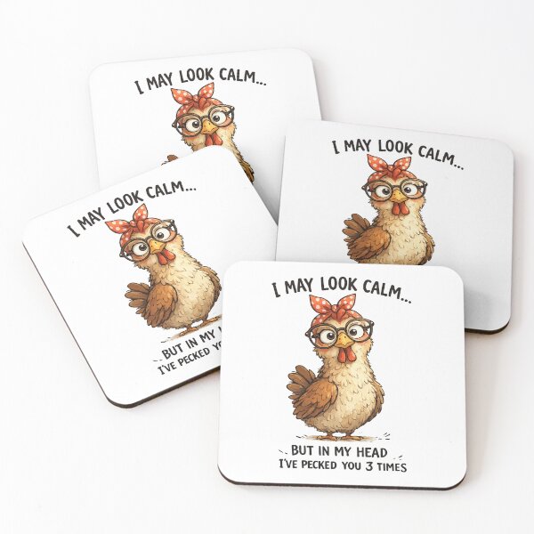 Item preview, I May Look Calm But In My Head I’ve Pecked You 3 Times designed and sold by FamaPod.