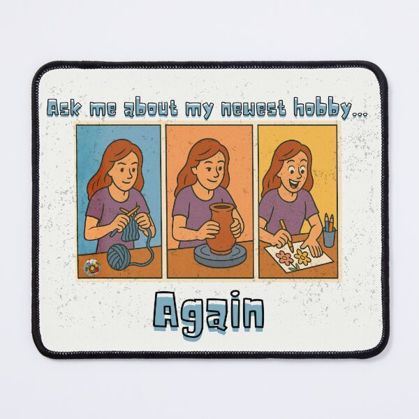 Item preview, Funny Craft Hobby Comic Illustration designed and sold by AnInfiniteInkwell.