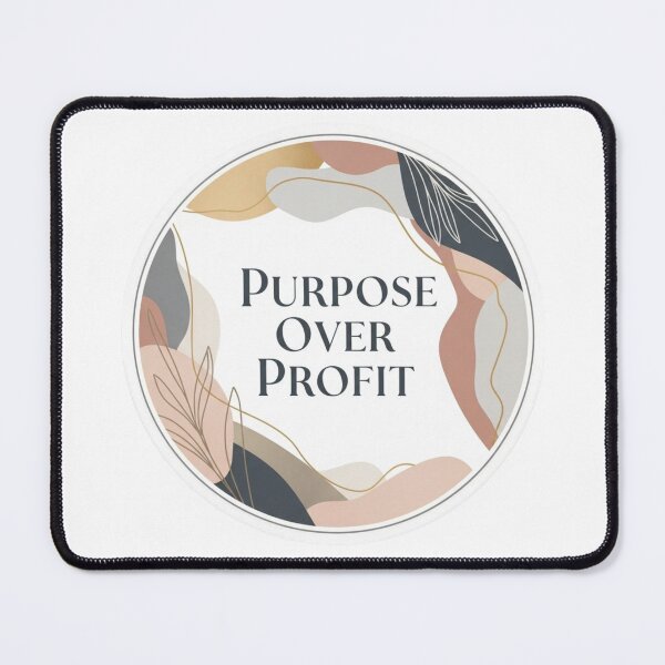 Item preview, Purpose Over Profit – Faith Driven Female Entrepreneur Sticker designed and sold by Illustrated Faith.