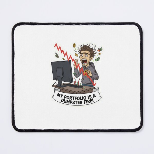 Item preview, Funny Crypto Trader Toasting to Market Losses designed and sold by AllEyesOnMETFF.